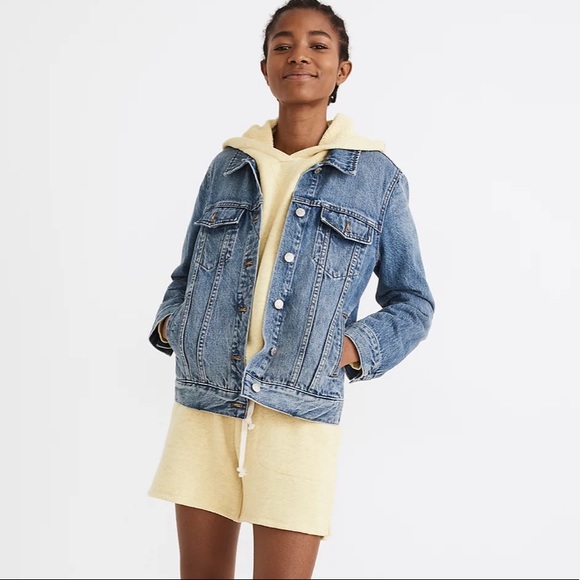 NWT MADEWELL • oversized The jean jacket in medford wash - Picture 7 of 16
